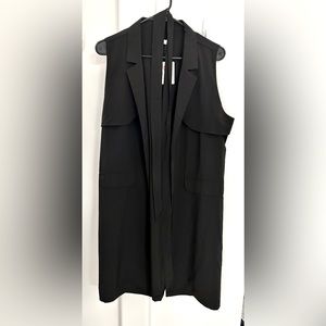 Black Vest/Cardigan - Sleeveless